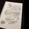 The Art of Lettering Christian Nguyen Sullen Clothing Switzerland online shop for tattoo artist and fans equipement maschine grip covers tubes red silver